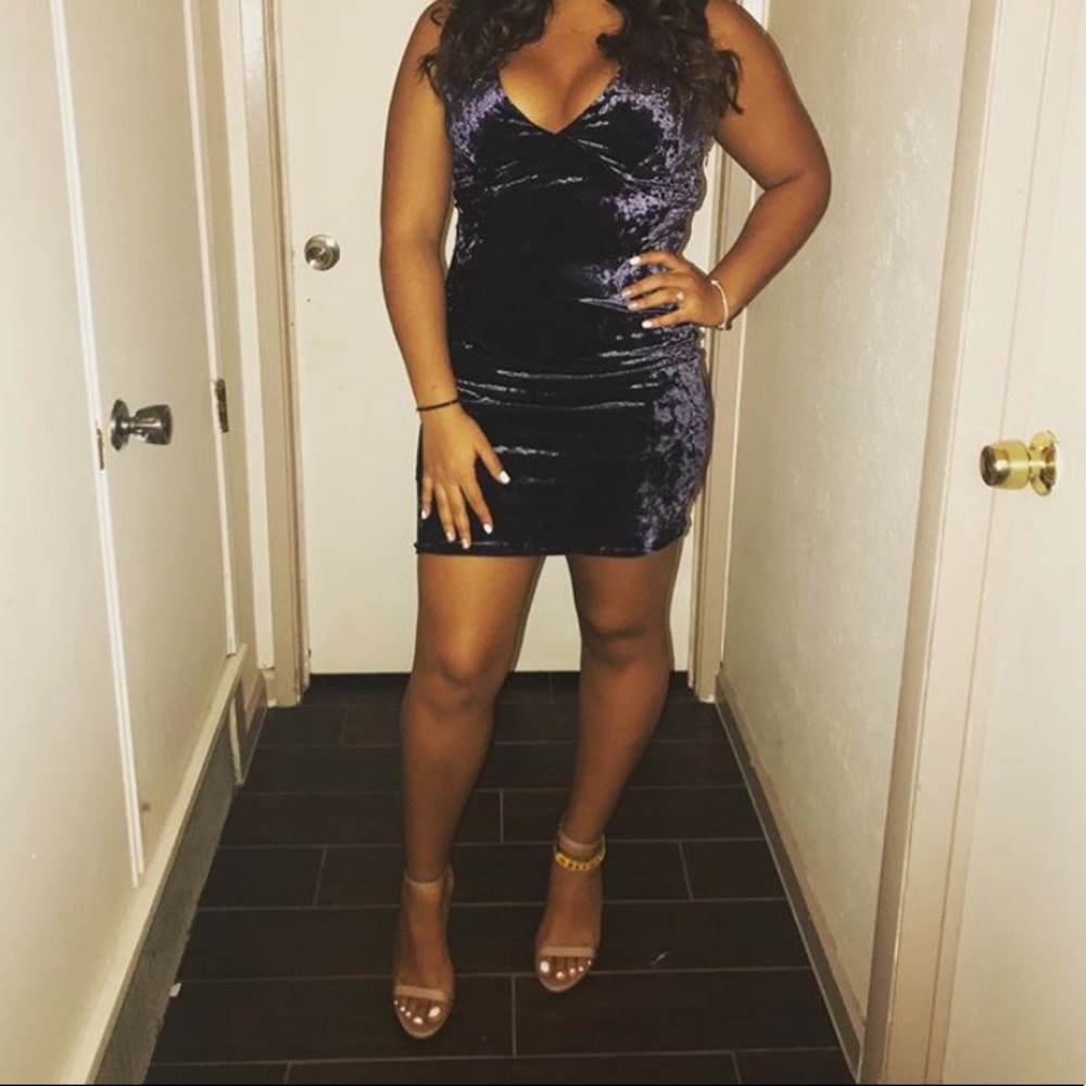 Velvet Blue Dress